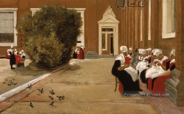 Amsterdam orphelinat 1876 Max Liebermann impressionnisme allemand Peinture à l'huile